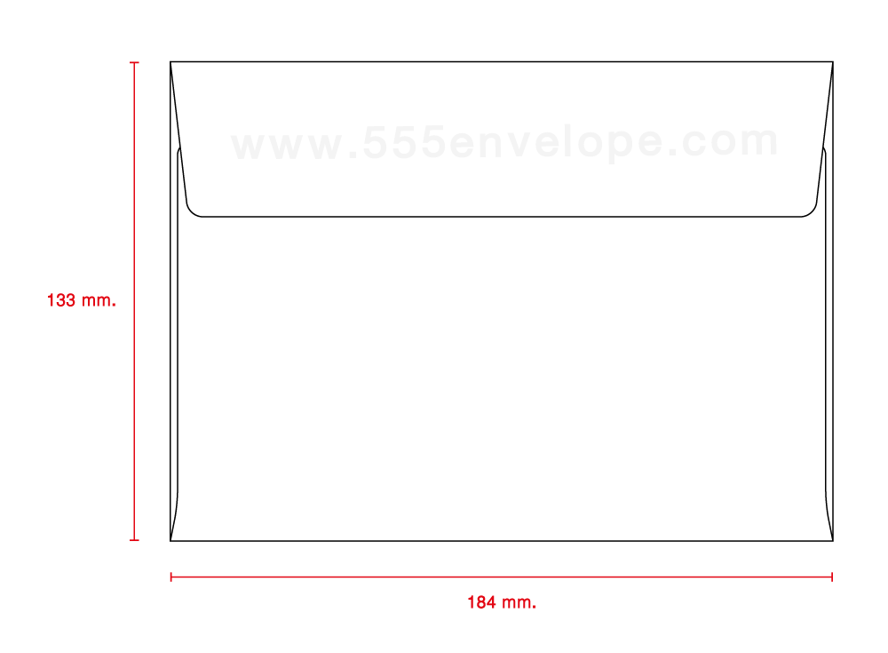 WALLET 133x184 mm. Red Envelope No. 8 1/2 (Wallet)