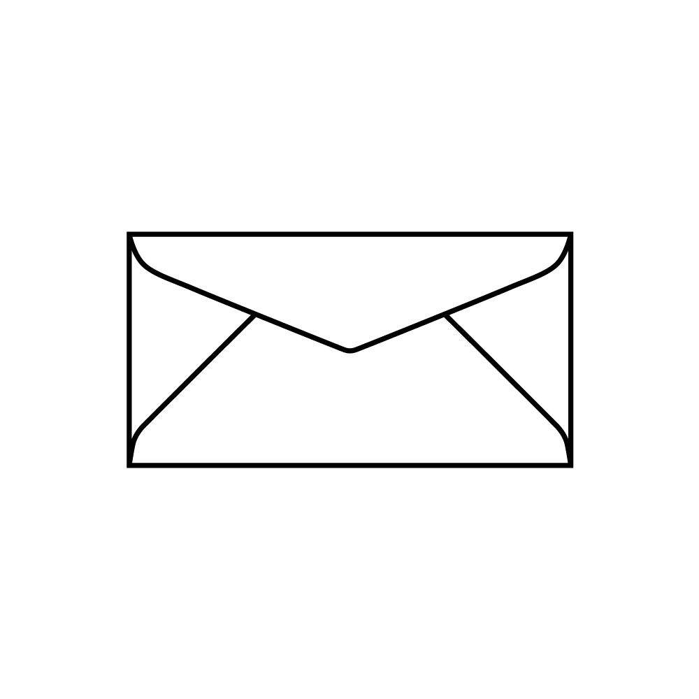 ฝาสามเหลี่ยม 89 x 170 มม. ซองเบอร์ 6 1/2