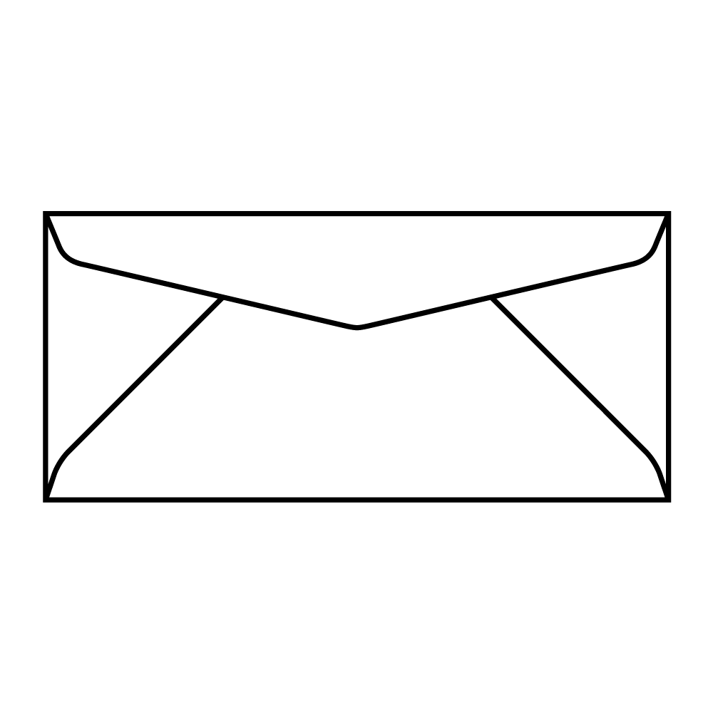 ฝาสามเหลี่ยม 108 x 235 มม. ซองเบอร์ 9