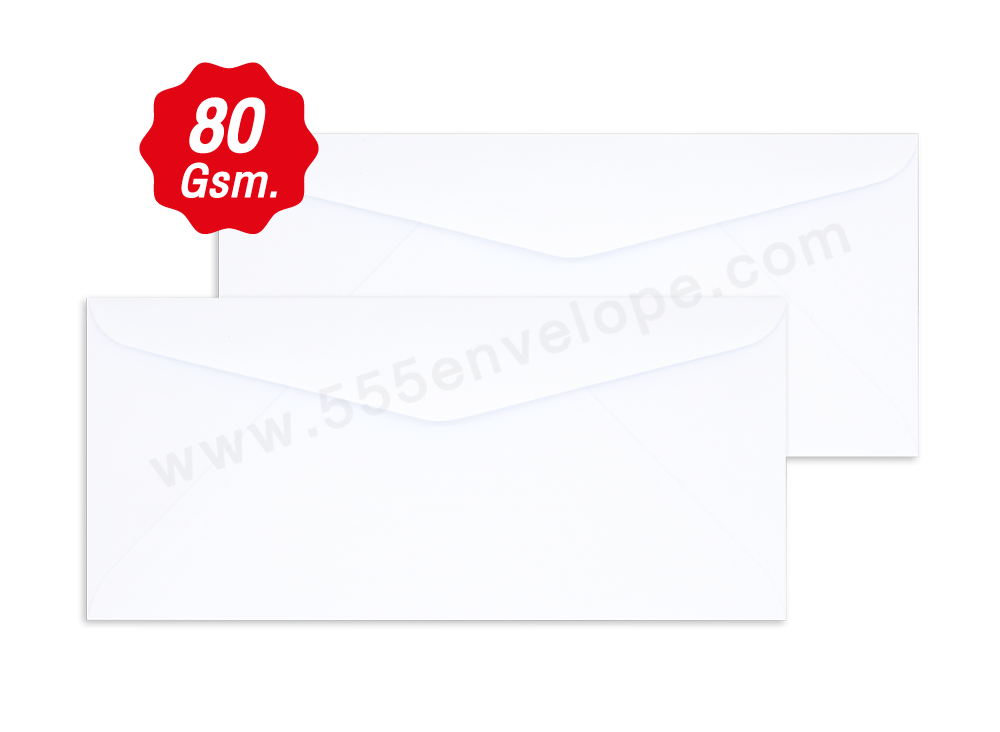 ซองจดหมายขาว 9/100 (ฝาสามเหลี่ยม)