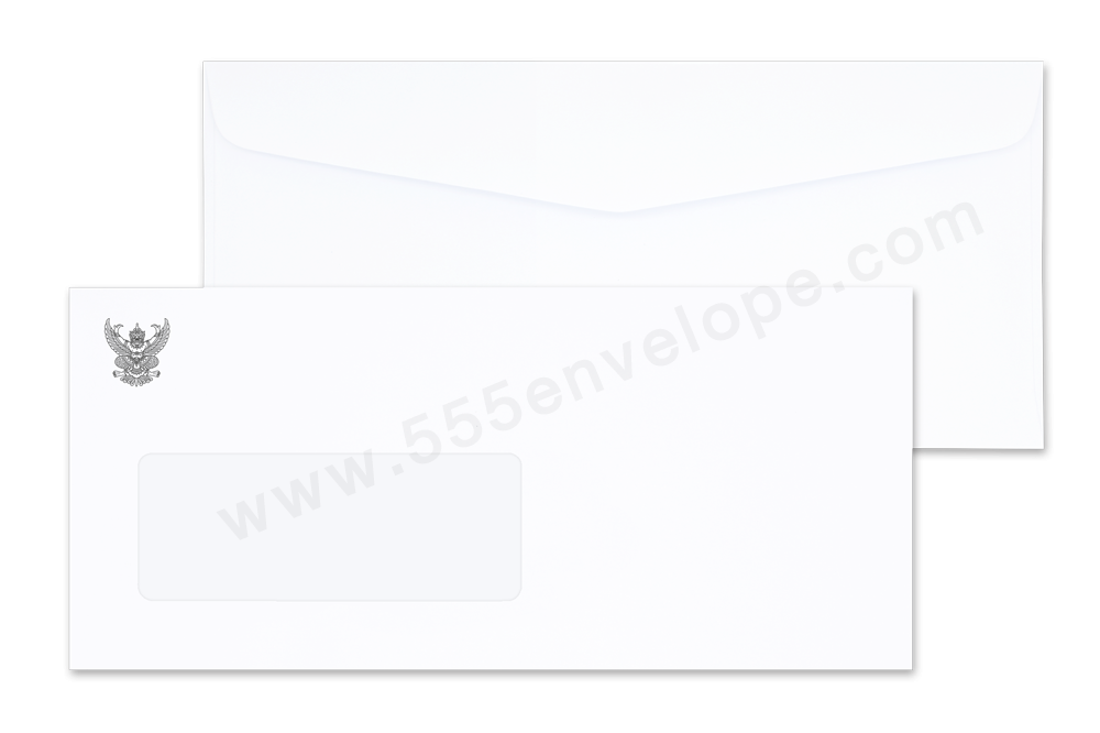 ซองขาว 9/125 AA หน้าต่าง 40*106 มม. ครุฑ