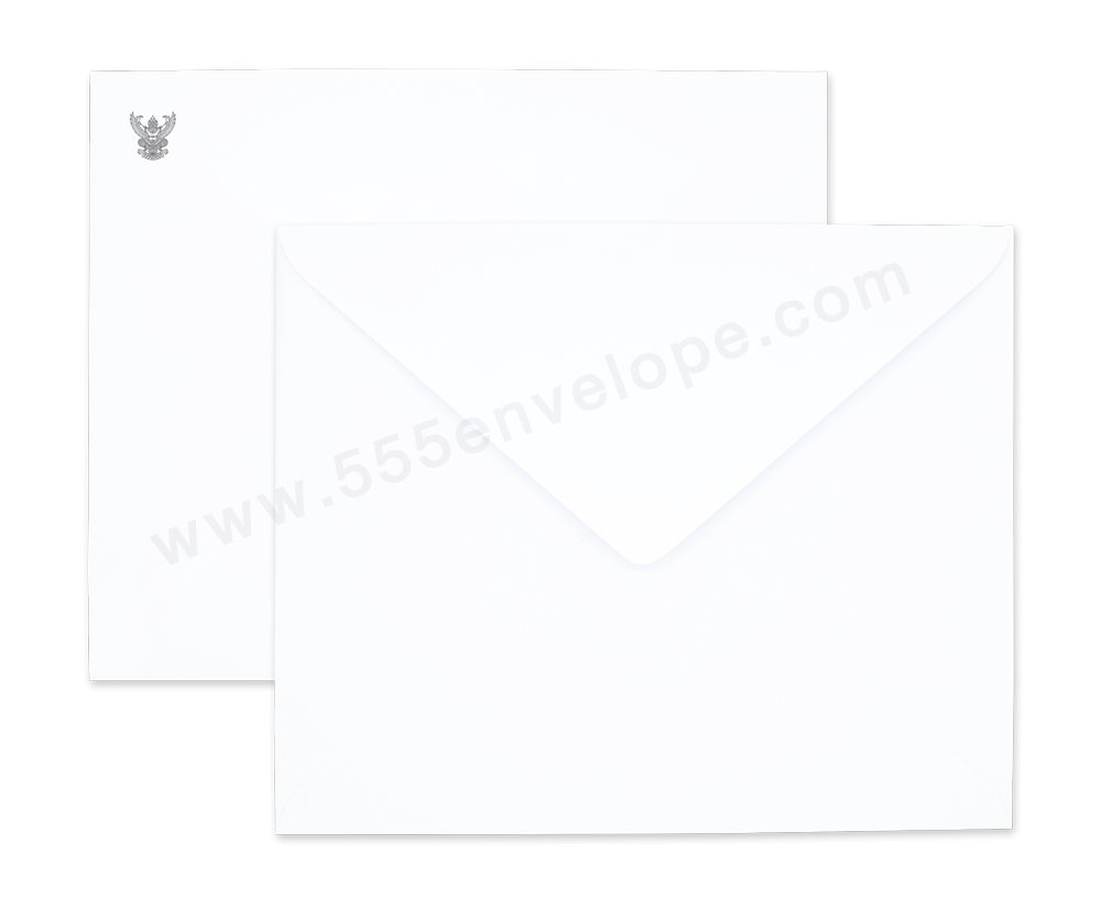 ซองขาว พับ 2 ครุฑ