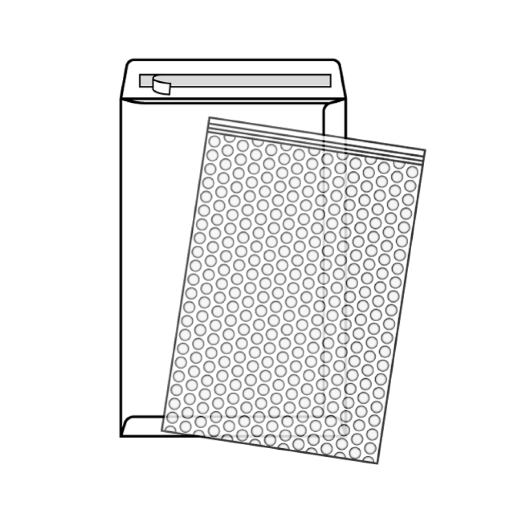 ฝาเอกสาร 127 x 203 มม. ซองกันกระแทก ZIP LOCK