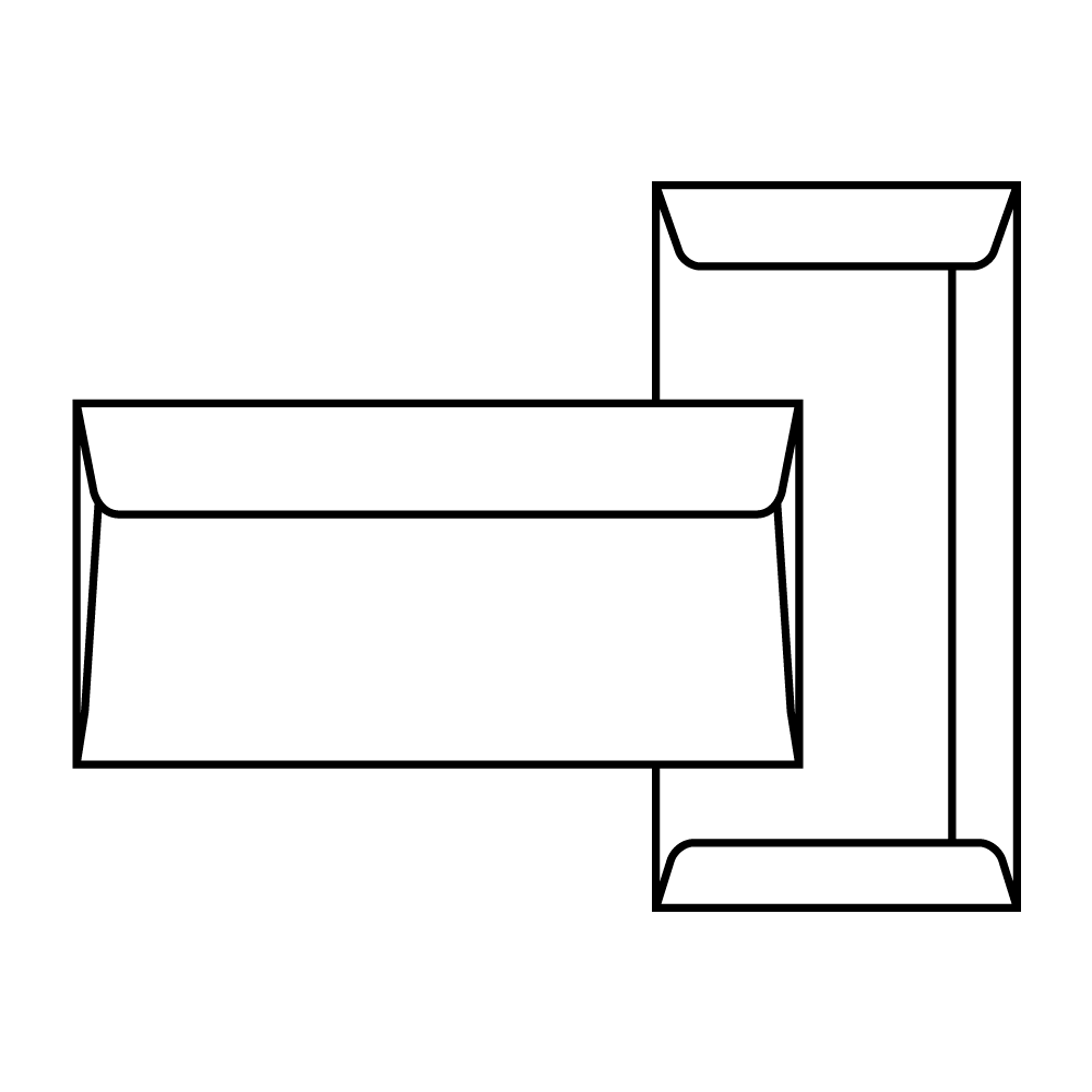 Open End, Wallet 89 x 178  mm. Blessing & Wedding Envelope